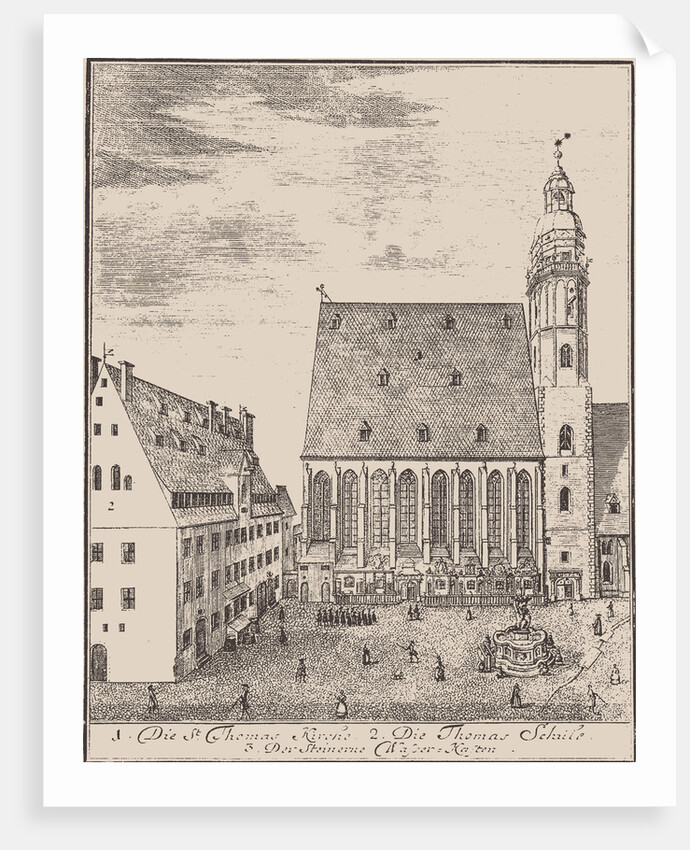 St. Thomas Church and St. Thomas School in Leipzig, 1723 by Anonymous