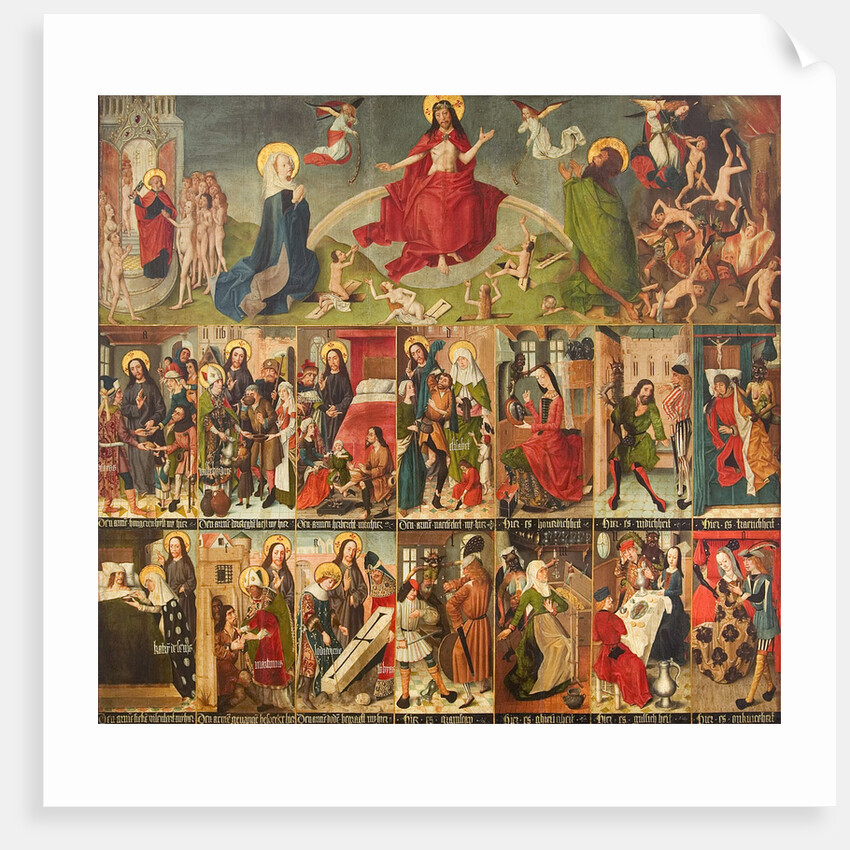 Last Judgment, the Seven Works of Mercy, and the Seven Deadly Sins, c. 1490-1499 by Anonymous