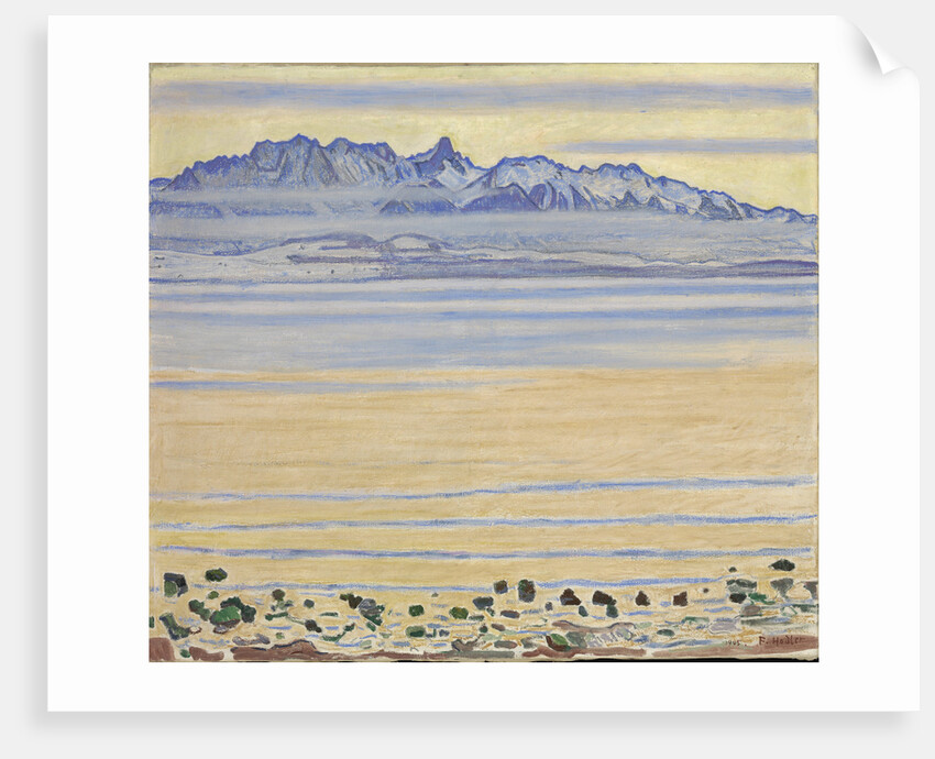 Lake Thun with Stockhorn Range, 1904 by Anonymous
