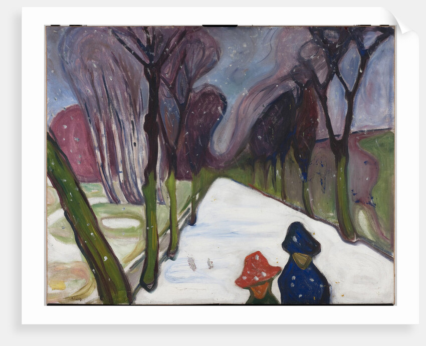 Fresh Snow in the Avenue, 1906 by Anonymous