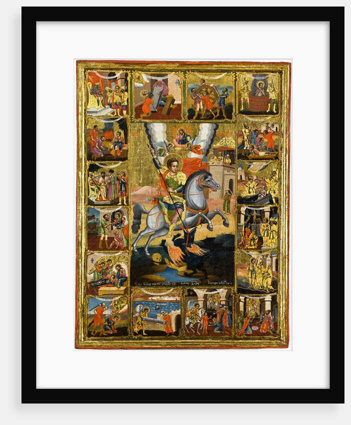 Saint George with scenes from his life, 1806 by Anonymous