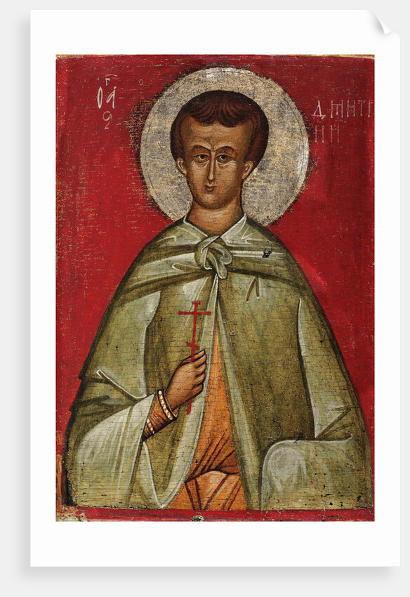 Saint Demetrius of Thessaloniki, 15th century by Anonymous