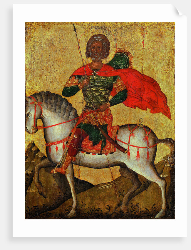 Saint Menas on horseback, Mid of the 15th cen by Anonymous