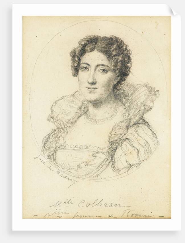 Portrait of the mezzo-soprano Isabella Colbran by Anonymous