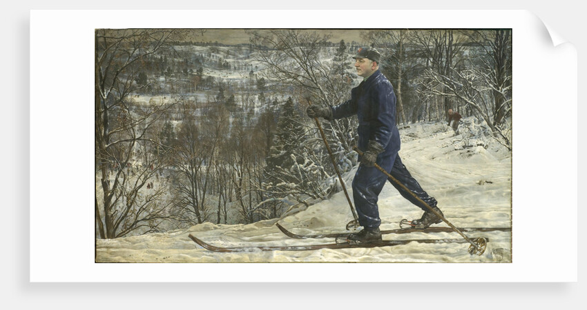 Kliment Voroshilov on a skiing trip, 1937 by Anonymous