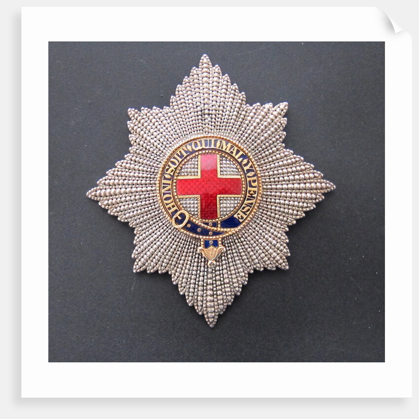 Order of the Garter Star, ca 1810-1815 by Anonymous