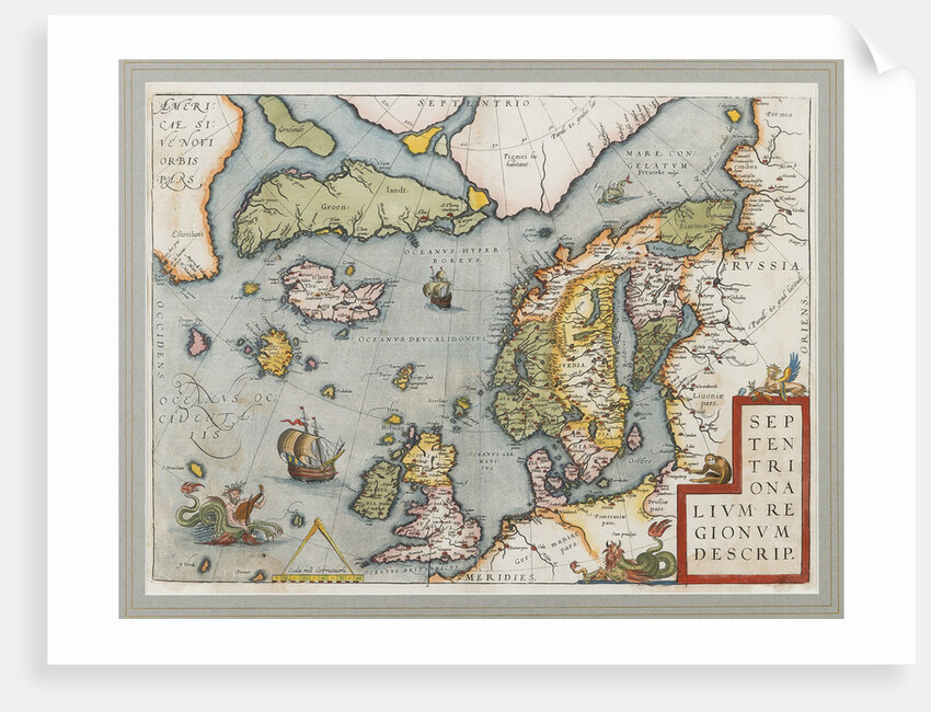 Septentrionalium Regionum Descrip. (The Arctic. Scandinavia), 1572-1575 by Anonymous