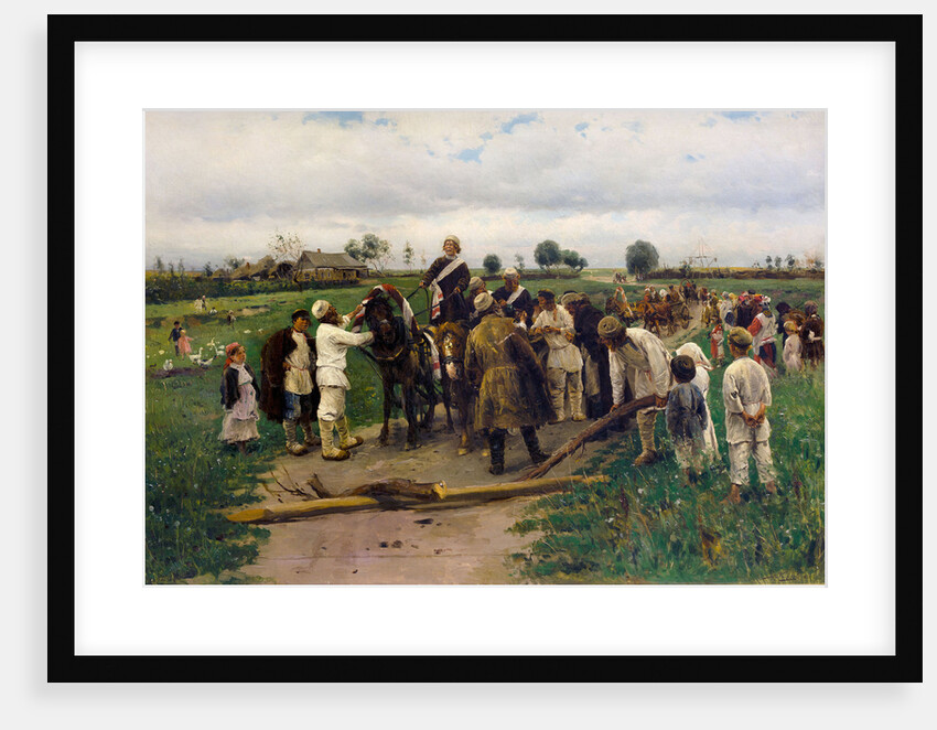 Paying a ransom for the bride, 1888 by Anonymous