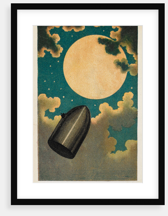 Illustration to From the Earth to the Moon by Jules Verne, 1877 by Anonymous