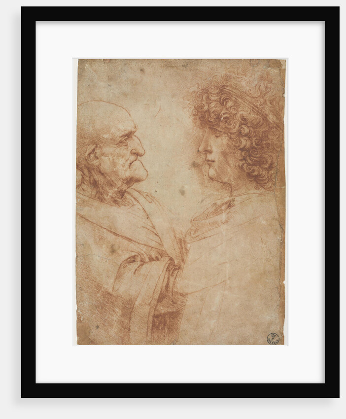 An old man and a youth facing one another, c. 1500 by Anonymous