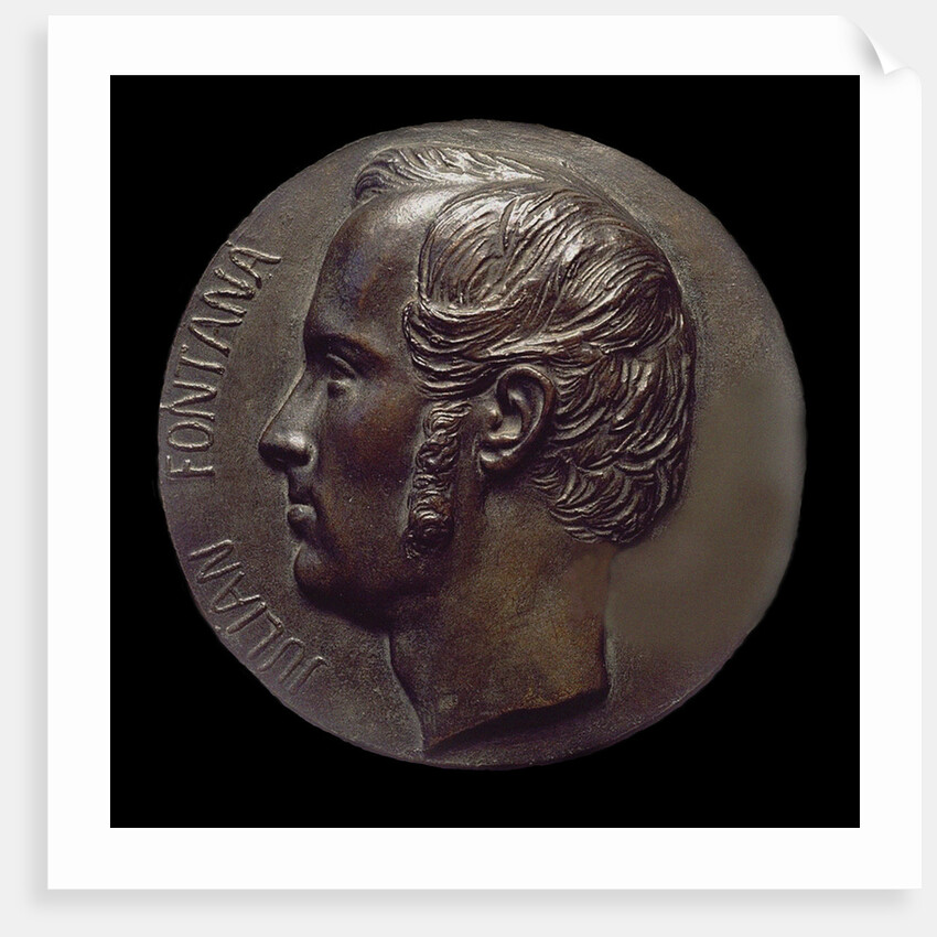 Julian Fontana, Bronze medal, 1843 by Anonymous
