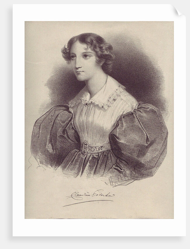 Countess Klaudyna (Claudine) Potocka, née Dzialynska, 1820s by Anonymous