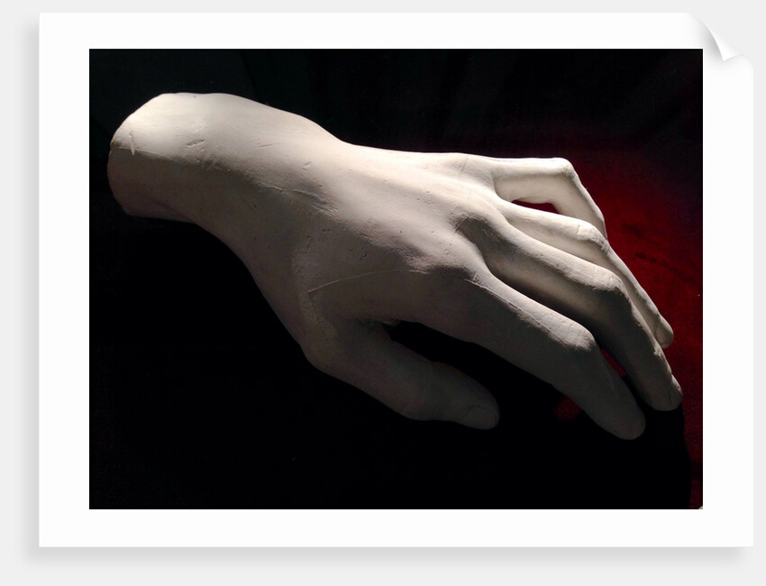 Frédéric Chopins left hand, 1849 by Anonymous