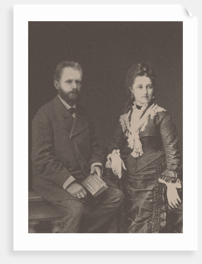 The composer Pyotr Ilyich Tchaikovsky with his wife Antonina Miliukova, 1877 by Anonymous