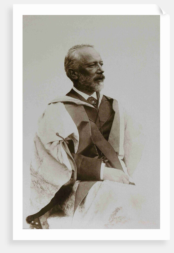 Pyotr Ilyich Tchaikovsky in the academic dress of the University of Cambridge, 1893 by Anonymous