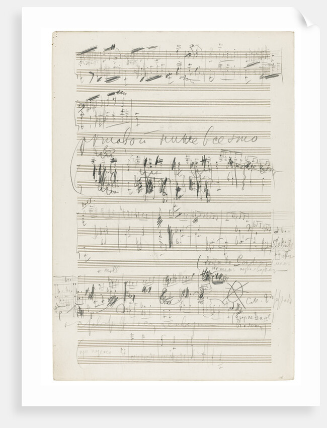 Autograph manuscript of the Orchestral Suite No. 2 in C major, Op. 53, 1883 by Anonymous