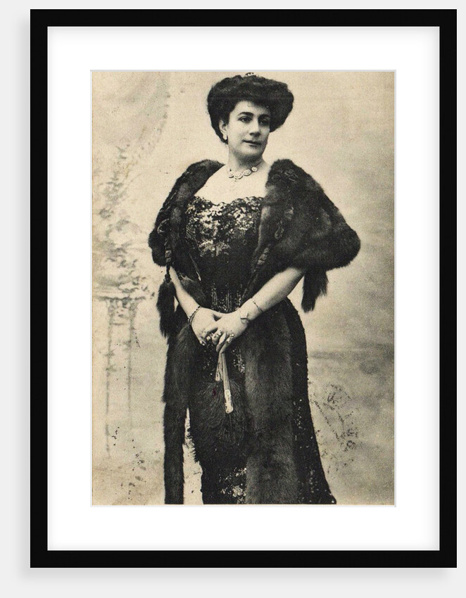 Portrait of the singer Medea Ivanovna Figner ( by Anonymous