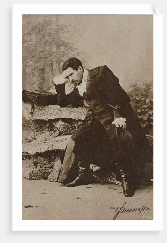 Nikolay Figner as Lensky in opera Eugene Onegin by Pyotr Tchaikovsky, 1880s by Anonymous