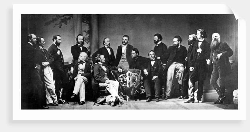 Richard Wagner in the circle of friends and admirers before the premiere of Tristan in Munich, 186 by Anonymous