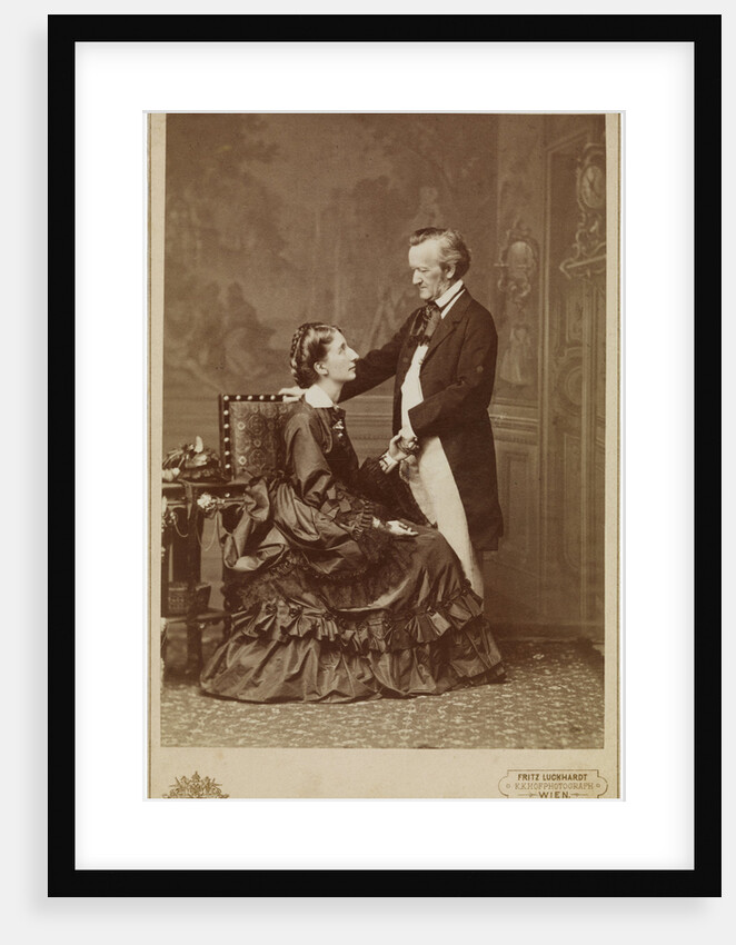 Richard and Cosima Wagner, 9 May 1872, Vienna, 1872 by Anonymous