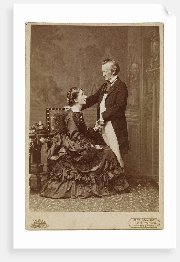 Richard and Cosima Wagner, 9 May 1872, Vienna, 1872 by Anonymous