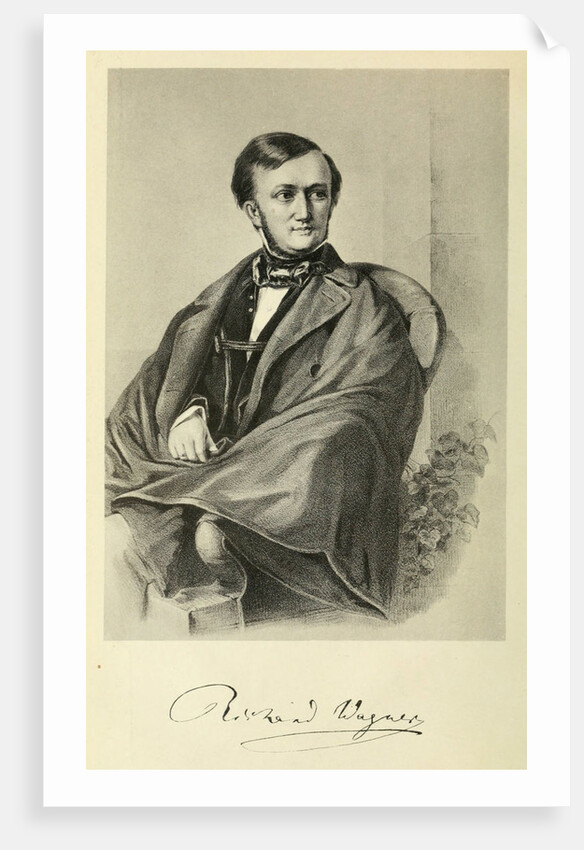 Portrait of the Composer Richard Wagner, 1849 by Anonymous