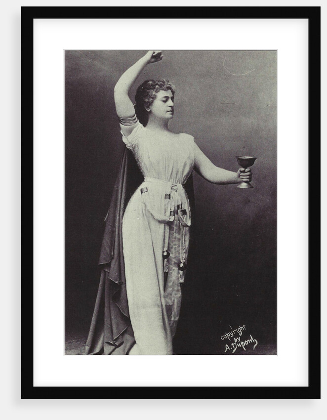 Opera singer Lilli Lehmann as Isolde in Opera Tristan and Isolde by Richard Wagner, ca 1 by Anonymous