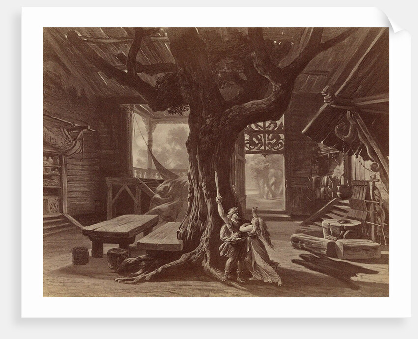 Set design for opera Die Walküre by Richard Wagner, ca 1878 by Anonymous