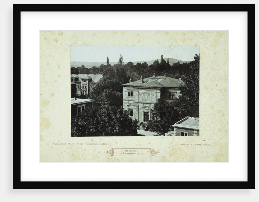 Wahnfried (Richard Wagners villa in Bayreuth), 1880s by Anonymous
