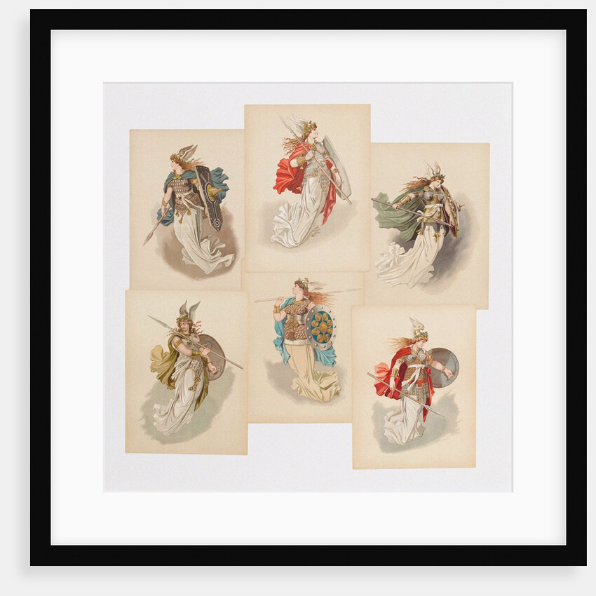 Costume designs for opera Der Ring des Nibelungen by Richard Wagner, 1889 by Anonymous