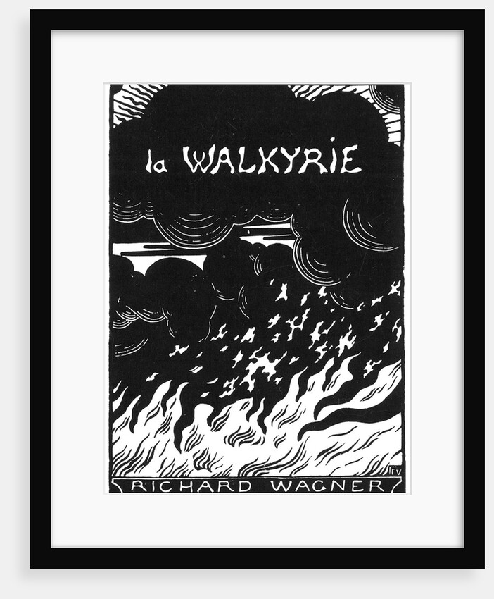 Cover of the vocal score of opera Die Walküre by Richard Wagner, 1894 by Anonymous