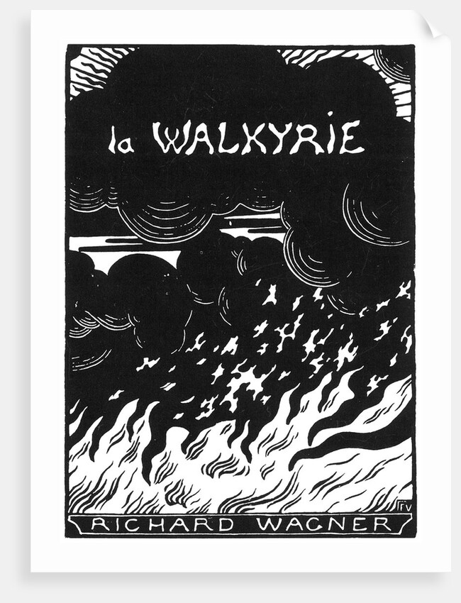 Cover of the vocal score of opera Die Walküre by Richard Wagner, 1894 by Anonymous