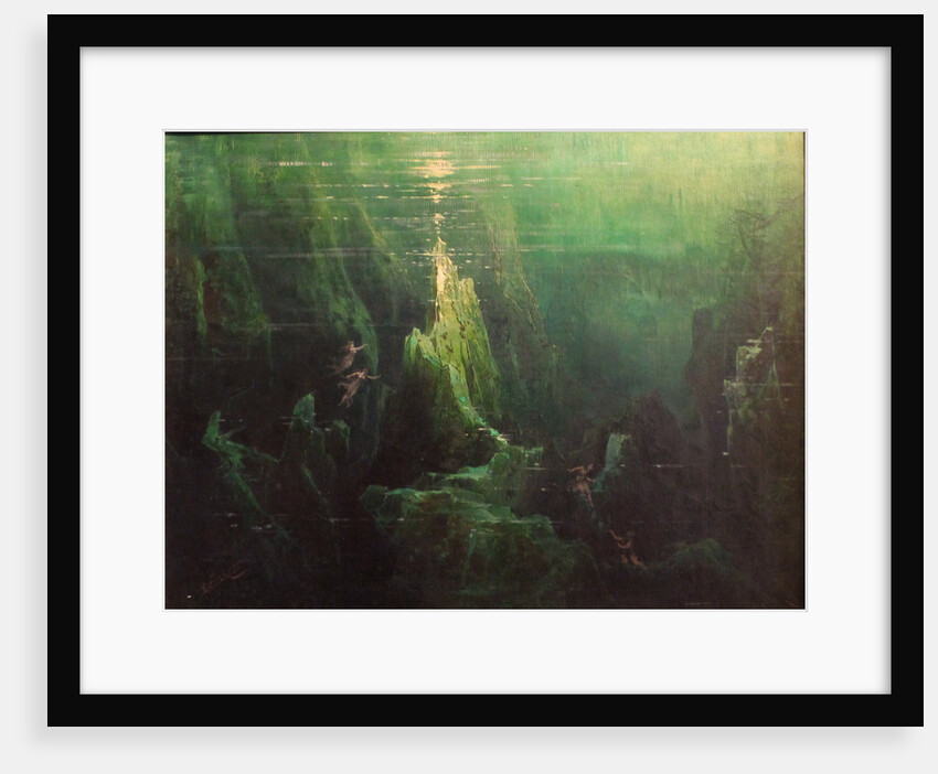 Das Rheingold, 1st scene, at the bottom of the Rhine. Bayreuth, 1896, 1896 by Anonymous