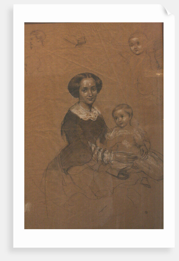 Mathilde Wesendonck with her son Guido, 1856 by Anonymous