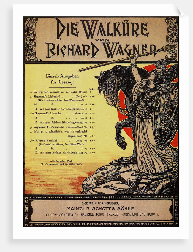 Siegmunds Love Song (Winter storms Have waned, to tht winsome moon) from Opera Die Walküre by Richa by Anonymous