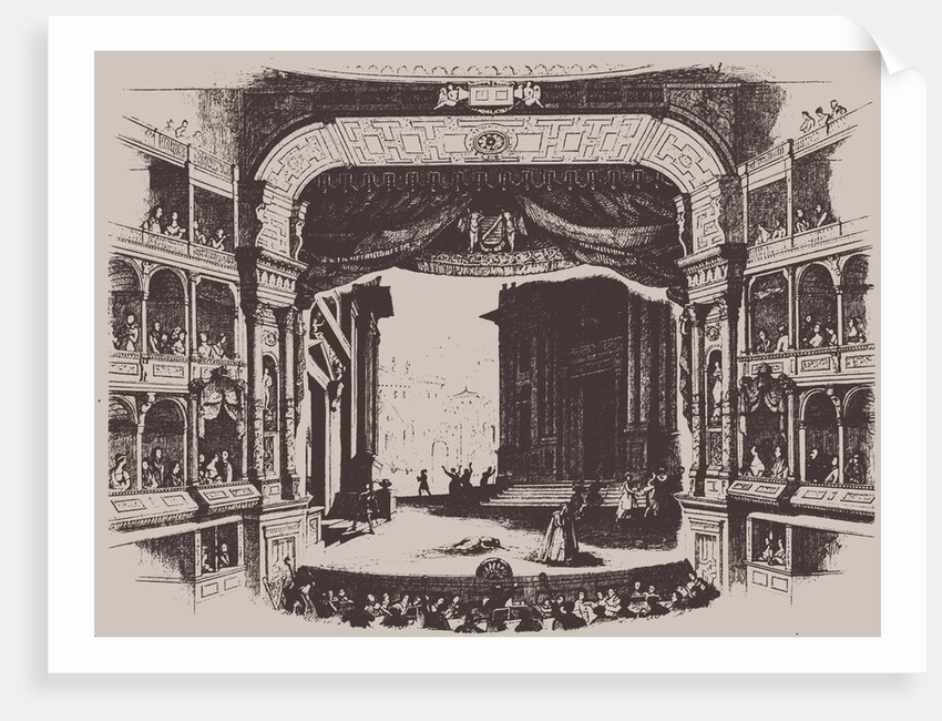 Premiere of the opera Rienzi by Richard Wagner, at the Dresden Hoftheater on 20th October 1842, 1843 by Anonymous
