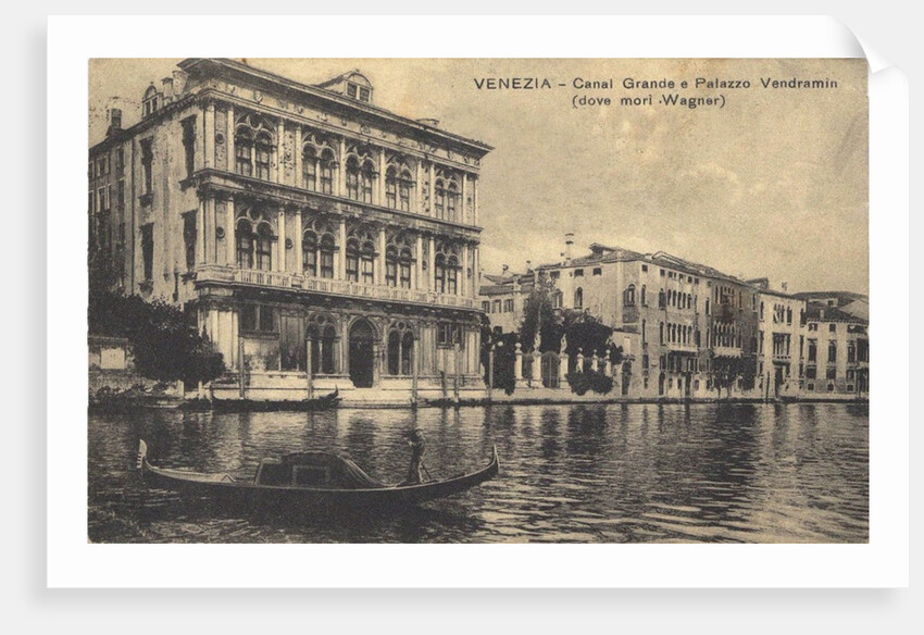 Palazzo Vendramin Calergi in Venice, 1880s by Anonymous
