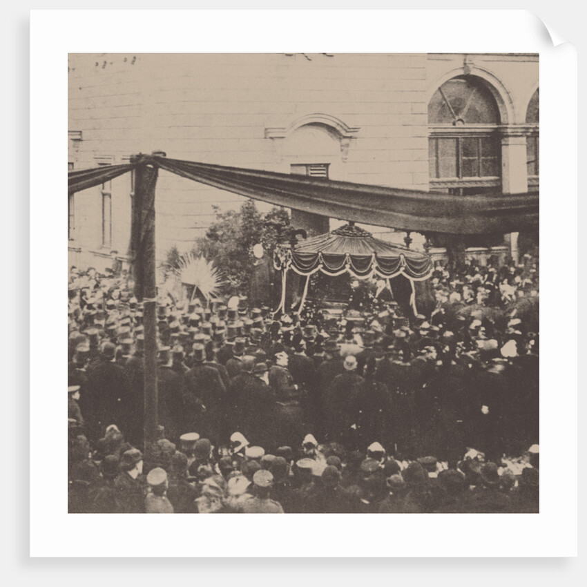 Richard Wagners funeral procession in Bayreuth, 1883, 1883 by Anonymous