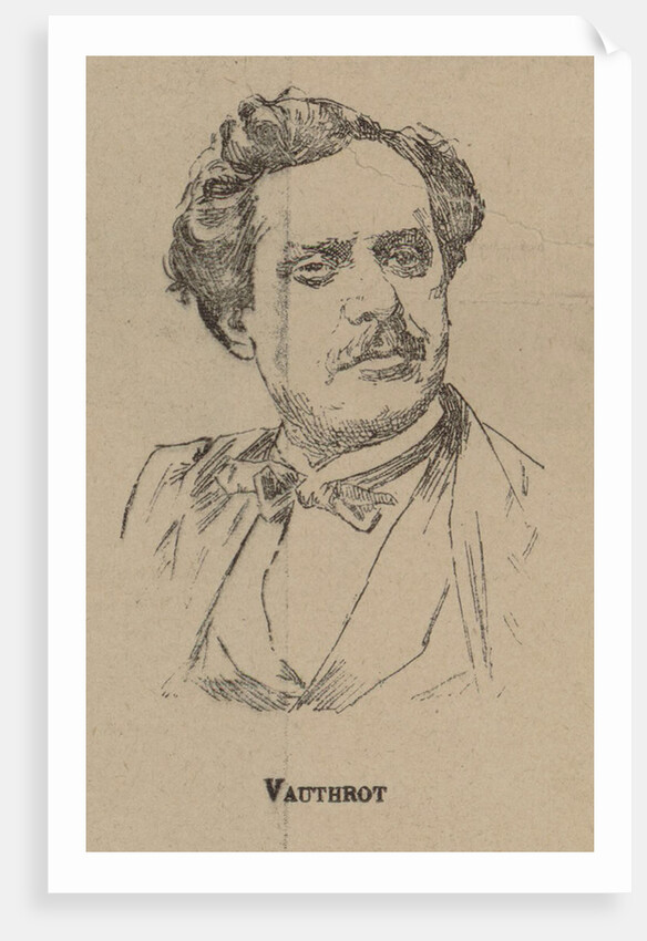 Eugène François Vauthrot Portrait from the Program to Oper Tannhäuser by Richard Wagner by Anonymous