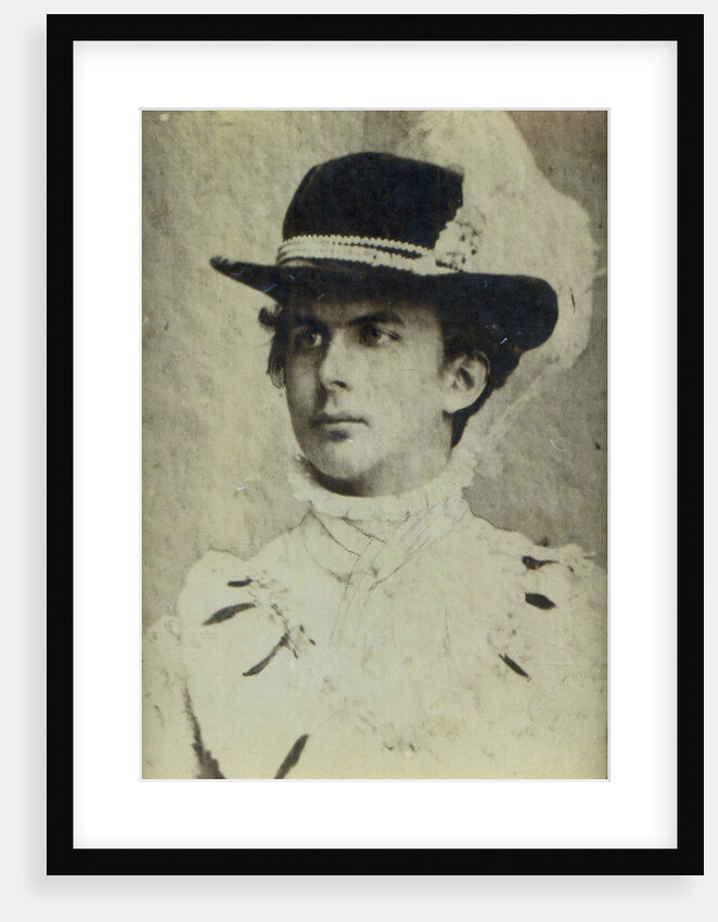 Portrait of Ludwig II of Bavaria with a hat by Anonymous