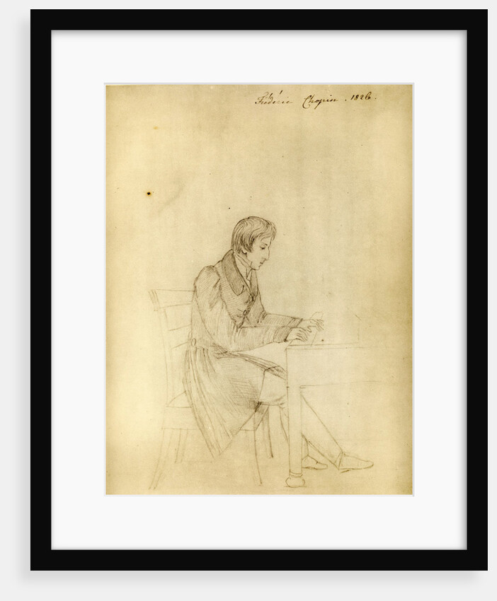 Portrait of Frédéric Chopin, 1826 by Anonymous