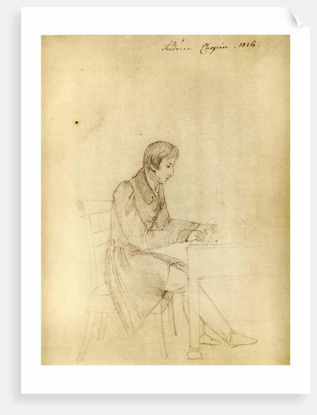 Portrait of Frédéric Chopin, 1826 by Anonymous