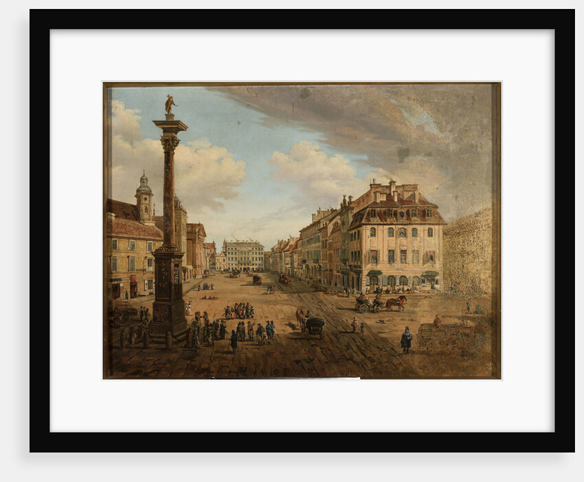 View of Krakowskie Przedmiescie from Castle Square  in Warsaw, c.1838 by Anonymous