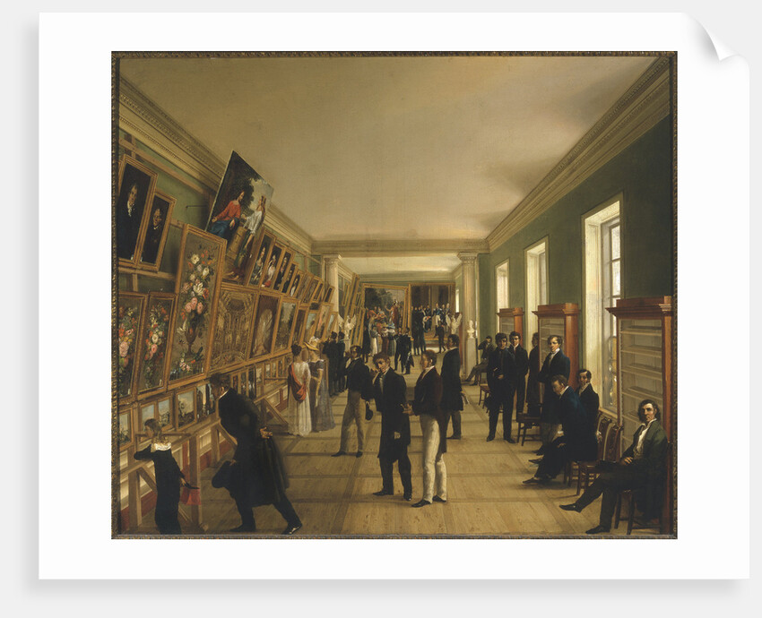 View of the University Exhibition of Fine Arts in Warsaw, 1828, 1828 by Anonymous