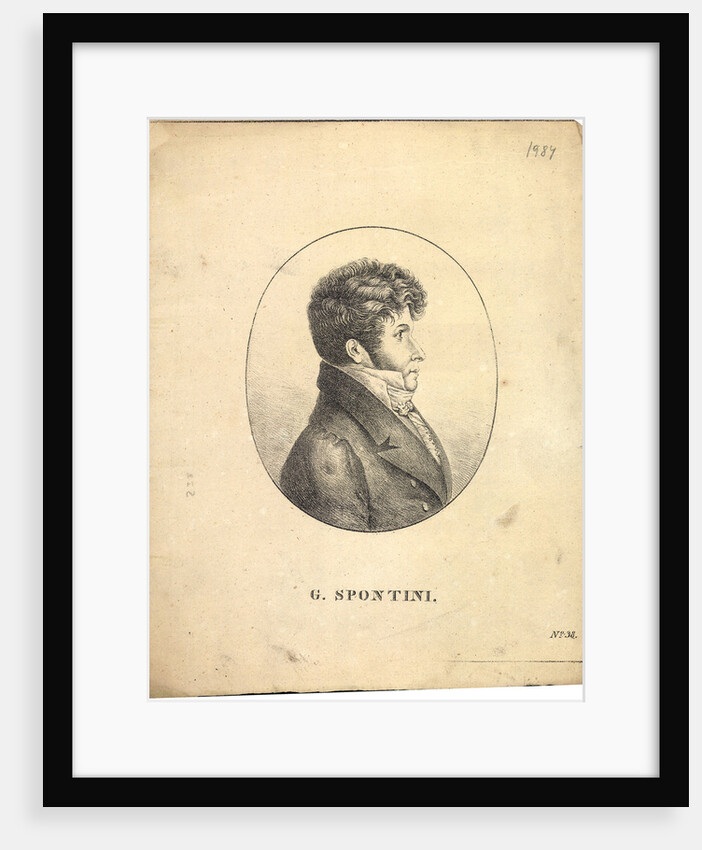 Portrait of Gaspare Spontini, ca 1820 by Anonymous