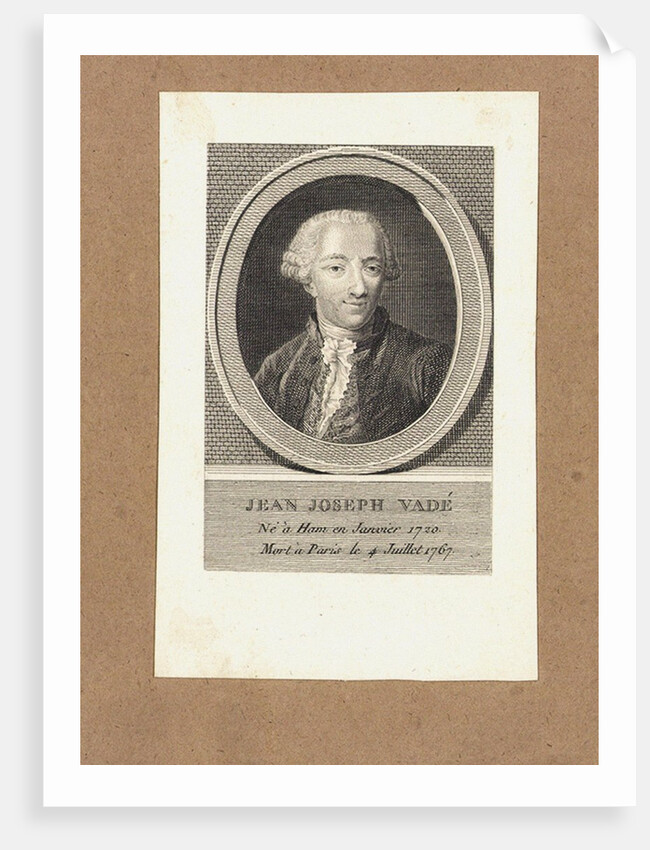 Portrait of Jean-Joseph Vadé, ca 1770 by Anonymous