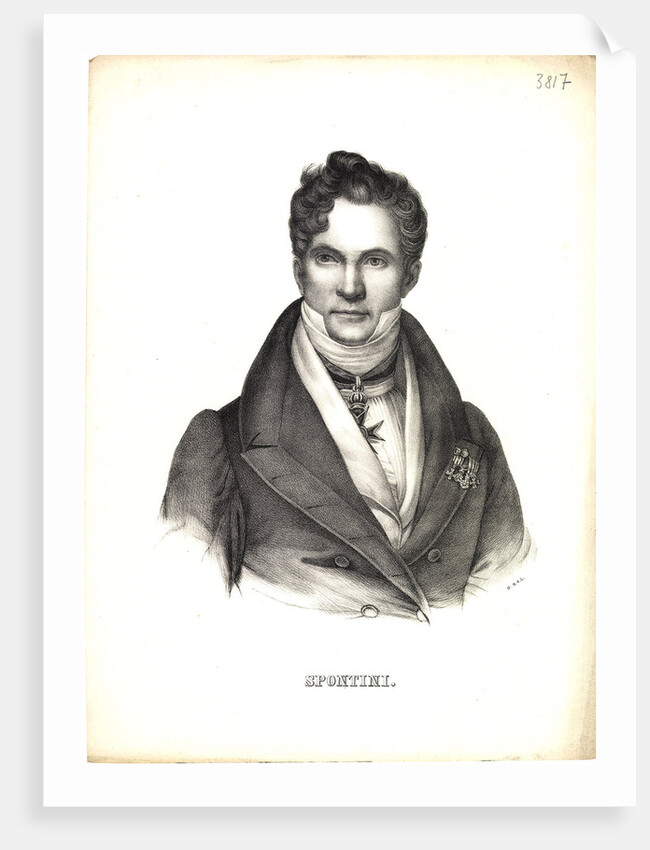 Portrait of Gaspare Spontini, 1810s by Anonymous