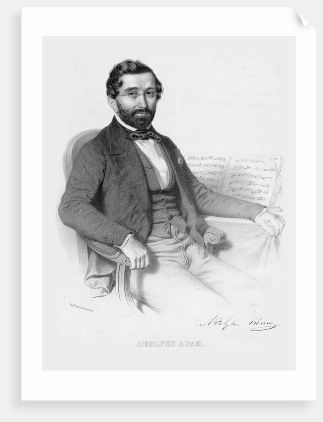 Portrait of Adolphe Adam, 1850 by Anonymous