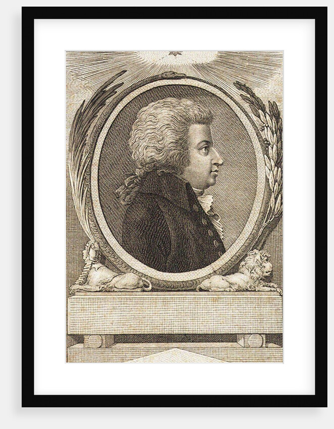 Portrait of the composer Wolfgang Amadeus Mozart, c. 1790 by Anonymous