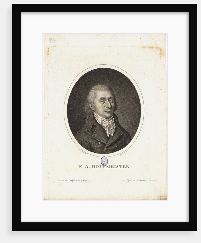 Portrait of Franz Anton Hoffmeister, 1795 by Anonymous